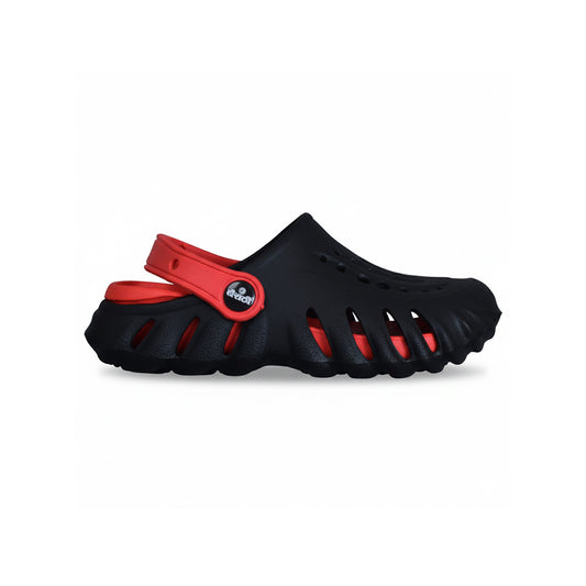 Footwin Kids’ Soft Cushion Dual Colour Clog - Black/Red