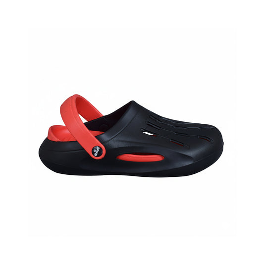 Footwin Men’s Dual Color Comfort Clog - Black/Red