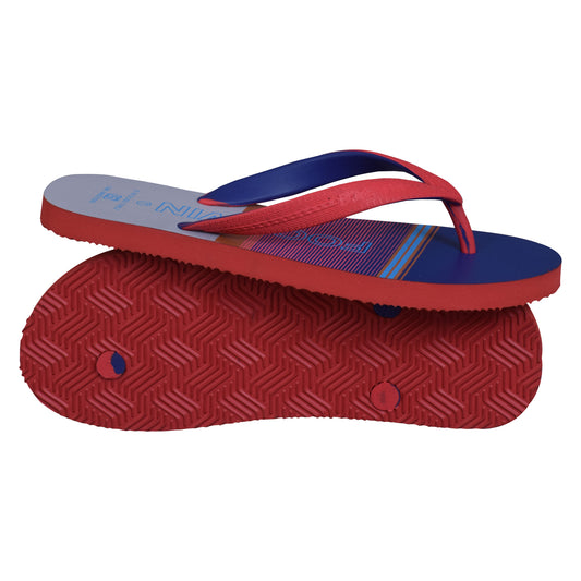 Footwin Stylish Men’s Flip Flops - RED&BLU