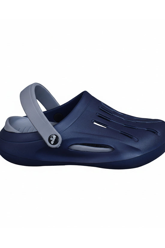 Footwin Men’s  Dual Color Comfort Clogs - Blue/Grey