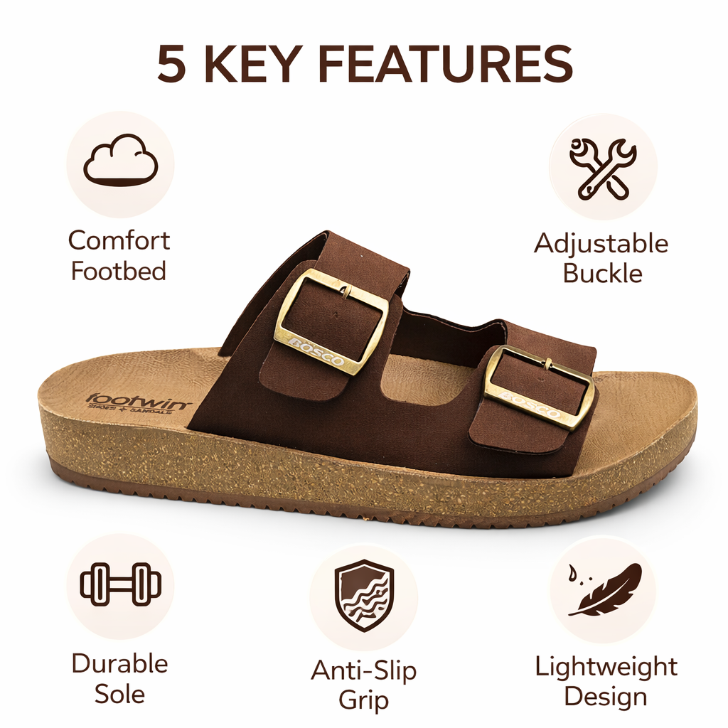 Footwin Men's Berkin-Style Sandal