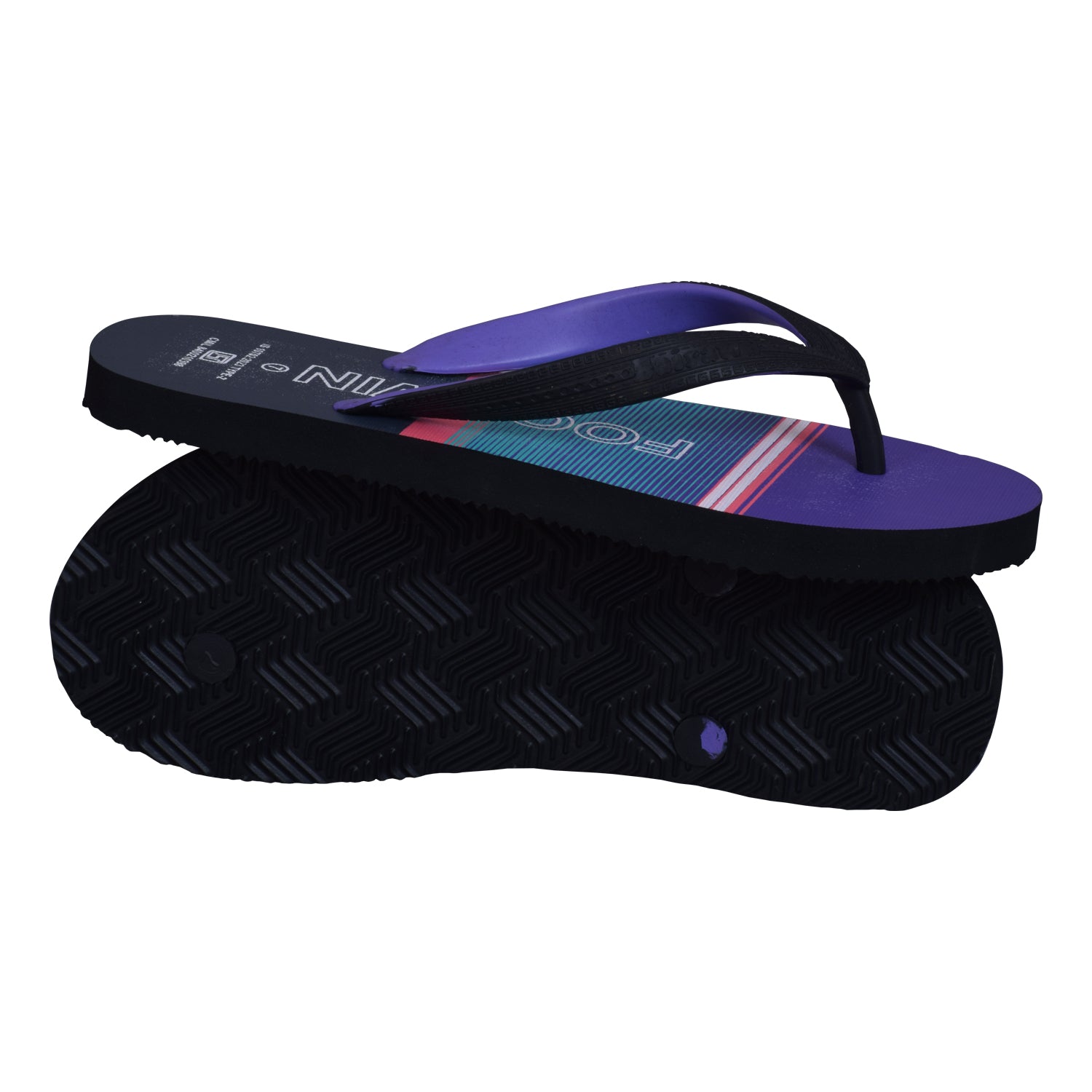 Footwin Stylish Men’s Flip Flops - BLK&BLU
