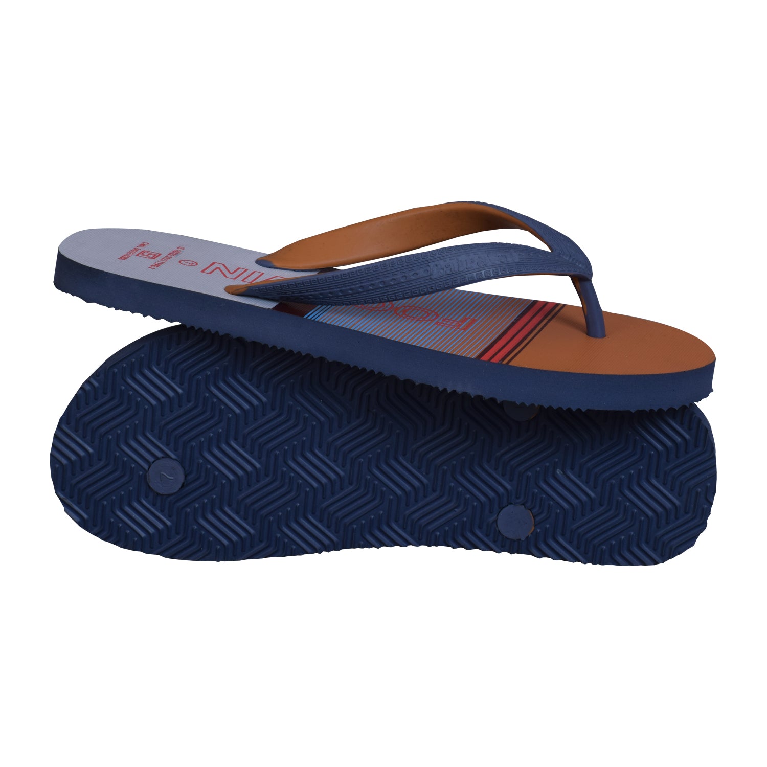 Footwin Stylish Men’s Flip Flops - GRY&TAN